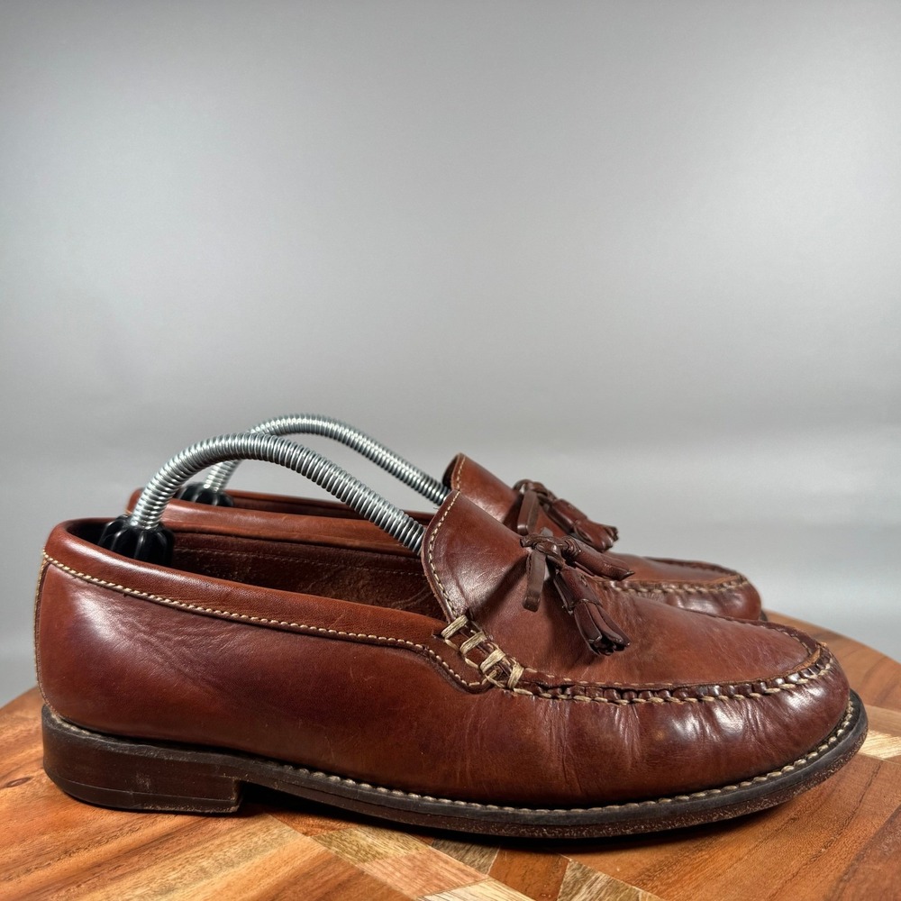 Cole Haan Chestnut Brown Leather Tassel Loafers